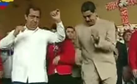 Maduro bailaba mientras opositores protestaban