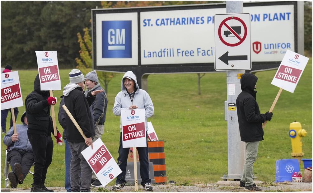 Huelga GM Canadá. Foto: AP
