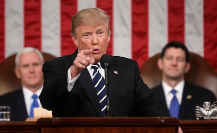 Alista Trump primer informe de gobierno enfocado en migración y economía