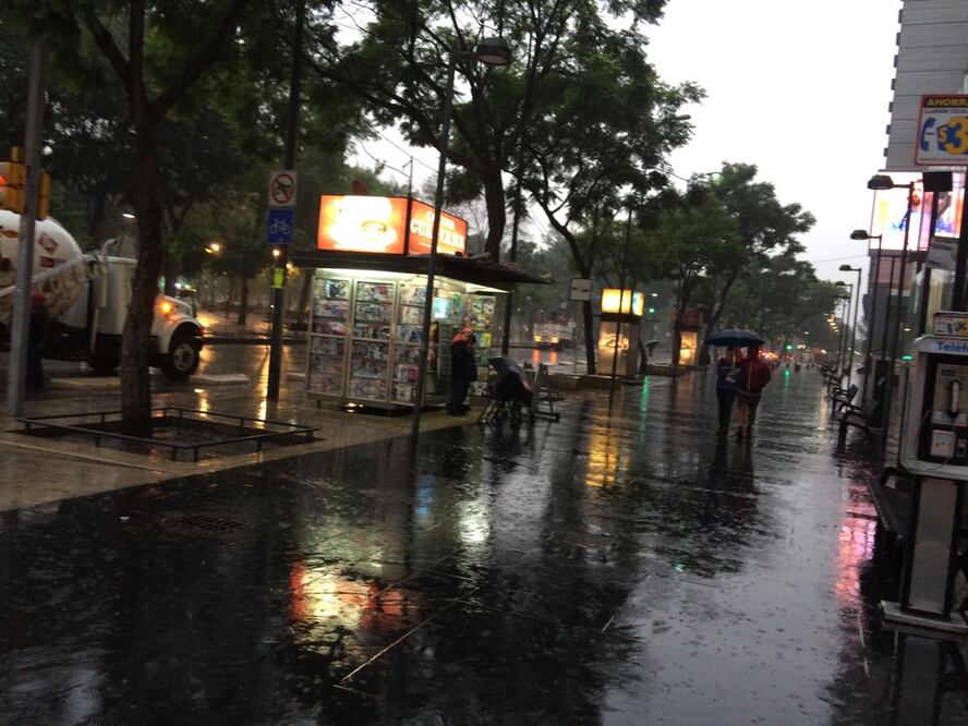 Lluvia en la CDMX. Foto: Archivo EL UNIVERSAL