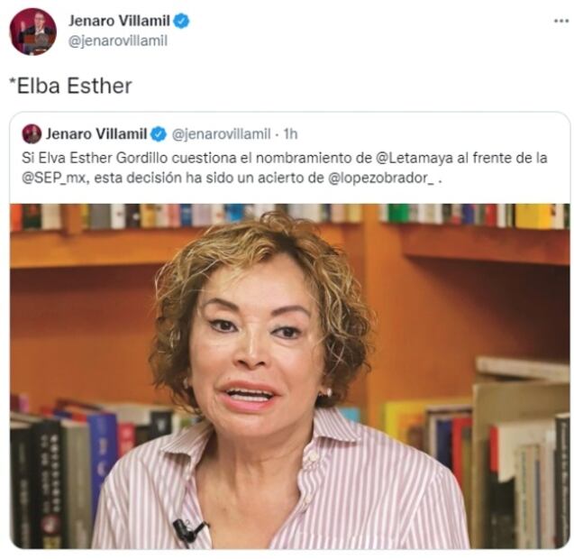 Si “Elva” Esther cuestiona a Leticia Ramírez en SEP, esta decisión ha sido acierto de AMLO: Villamil