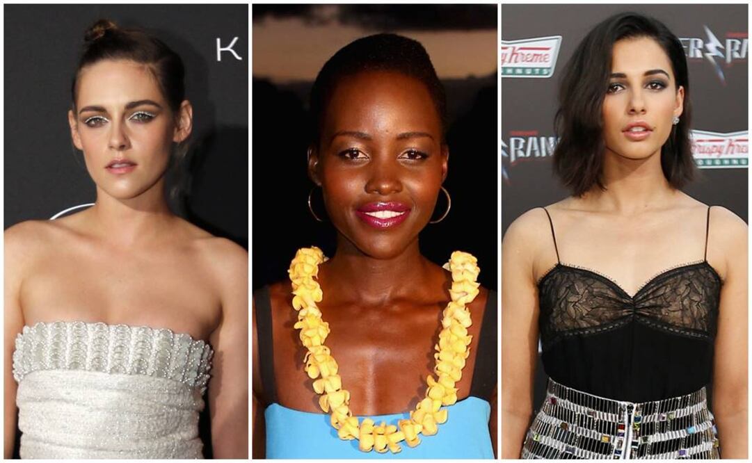 Kristen Stewart, Naomi Scott y Lupita Nyong’o. FOTO: Archivo