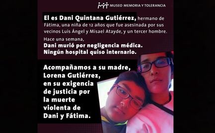Denuncian negligencia médica en muerte de hermano de Fátima Quintana, víctima de feminicidio en 2015
