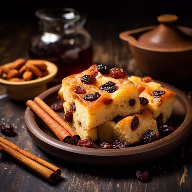 La capirotada se distingue por su sabor dulce. Foto: Freepik