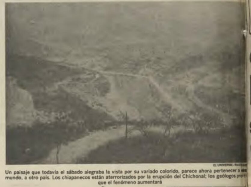 Cuando la erupción del volcán Chichonal cubrió de gris a Chiapas y Tabasco