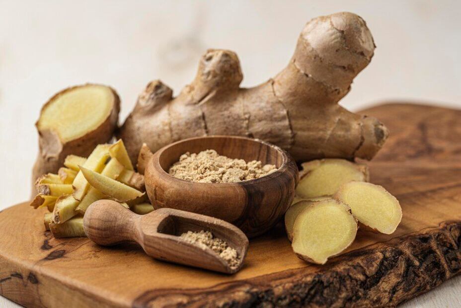 Explorando los beneficios del jengibre para una piel resplandeciente. Fuente: Freepik.
