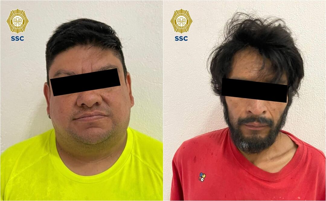 Detienen a dos integrantes de Los Rodolfos en Xochimilco por narcomenudeo y extorsión. Foto: Especial