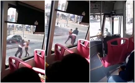 Captan a chofer del Metrobús cuando golpea a ciclista que atropelló