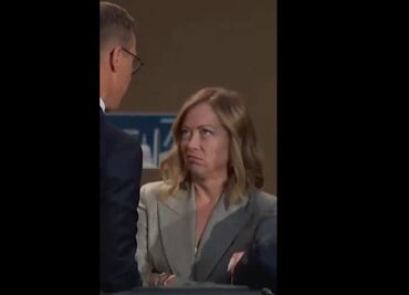 VIDEO: Giorgia Meloni tuerce los ojos, ante tardanza de Biden en la cumbre de la OTAN