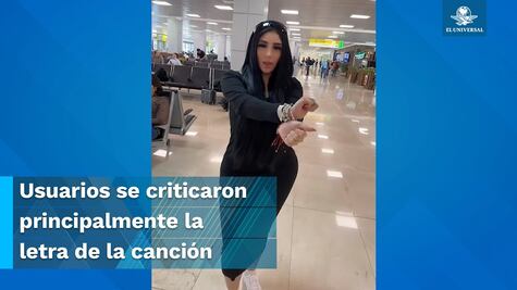 Bellakath baila su nueva canción en sala de aeropuerto y la tunden en redes 
