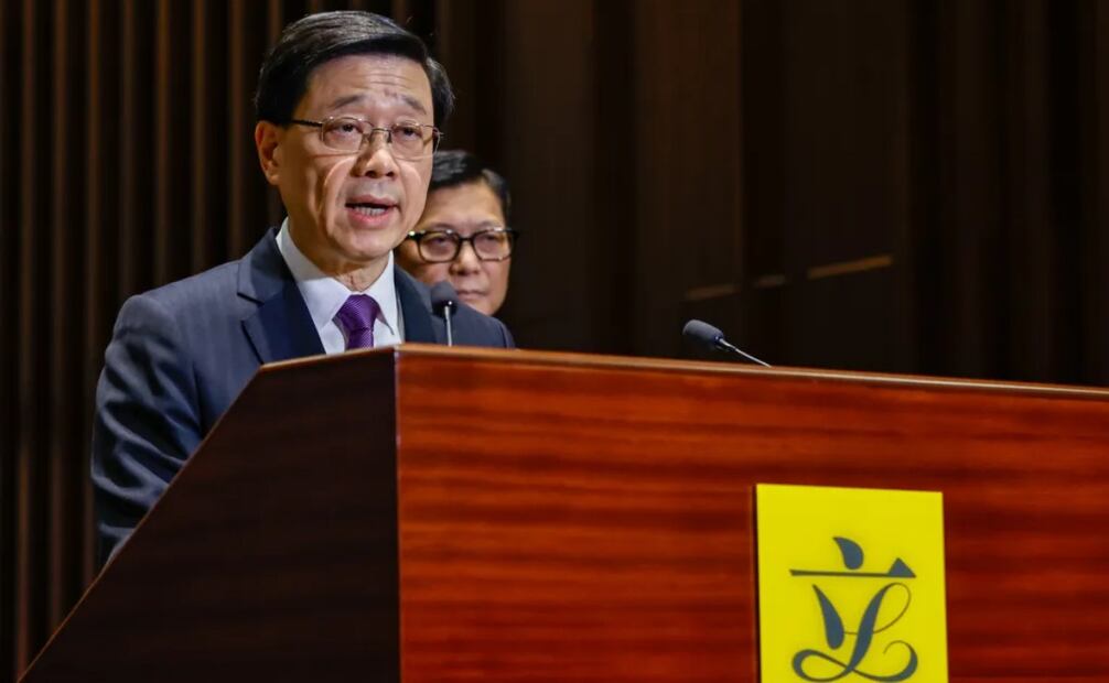 El jefe del ejecutivo hongkonés, John Lee Ka-Chiu, en una fotografía de archivo. Foto: EFE