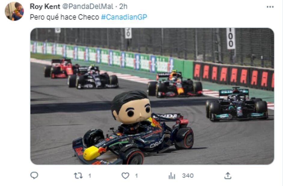 Memes de Checo Pérez en el Gran Premio de Canadá