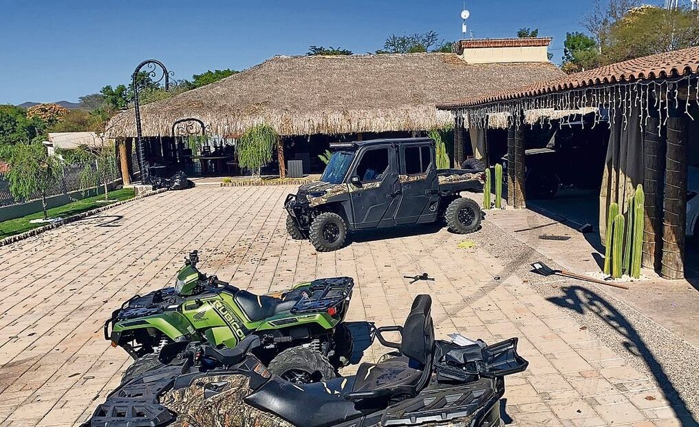 El interior de la casa donde fue capturado Ovidio Guzmán el 5 de enero de 2023 en Culiacán, Sinaloa Foto: Juan Carlos Cruz EFE