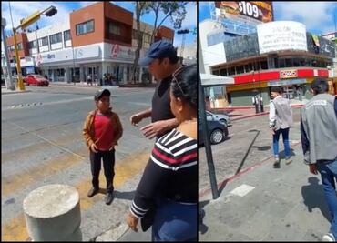 VIDEO: Personal de ayuntamiento arrebata chicharrones que niño vendía; los captan burlándose del menor