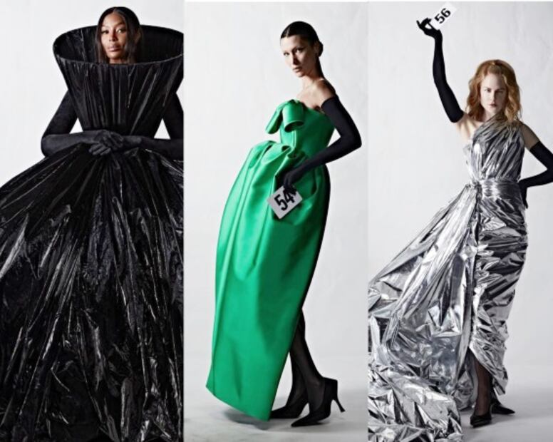 Dua Lipa y Kim Kardashian desfilan para Balenciaga en la Semana de Alta Costura