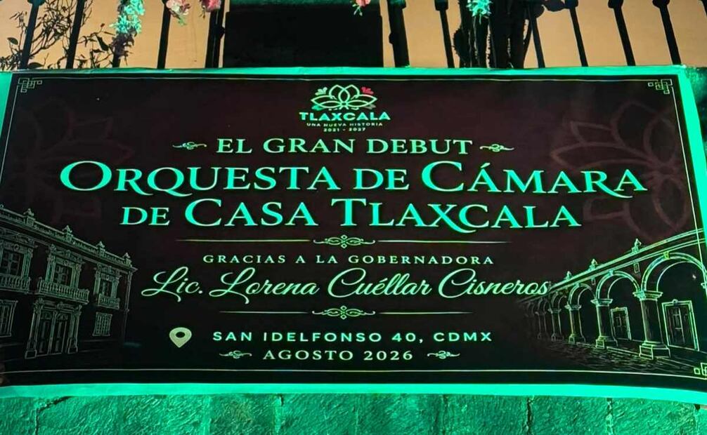 Orquesta de Cámara Casa Tlaxcala debuta en CDMX (12/08/2026). Foto: Especial