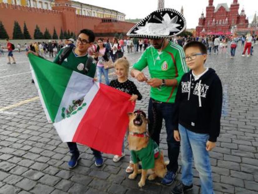 Vicente, la sensación en la Plaza Roja