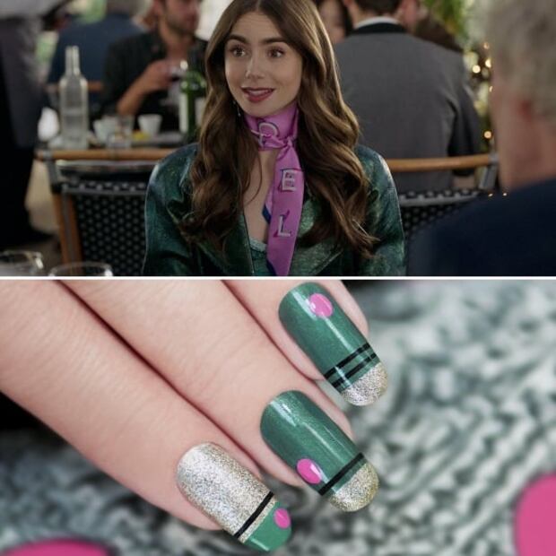 Aprende cómo hacerte estos diseños de uñas inspirados en “Emily in Paris”
