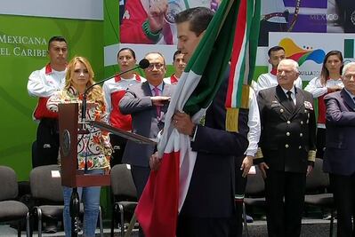 Abandera Peña a delegación que irá a Juegos Centroamericanos