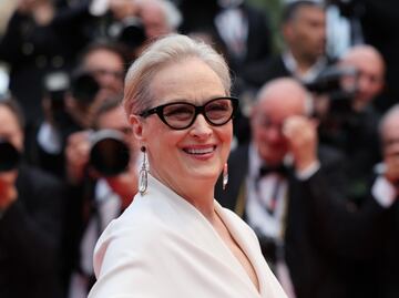 Meryl Streep deslumbra en el Festival de Cannes con looks blancos