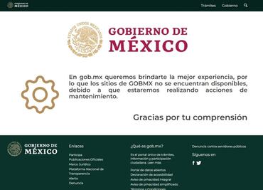 Gobierno federal descarta hackeo en sus portales web; caída se debió a un mantenimiento, informa