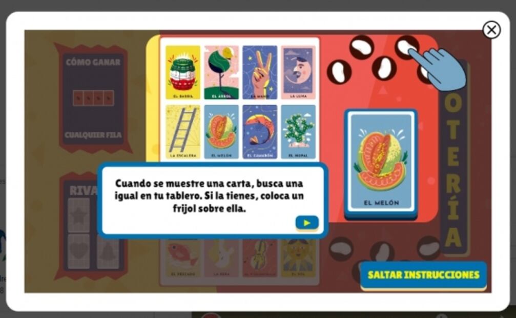 Google homenajea lotería mexicana con doodle interactivo