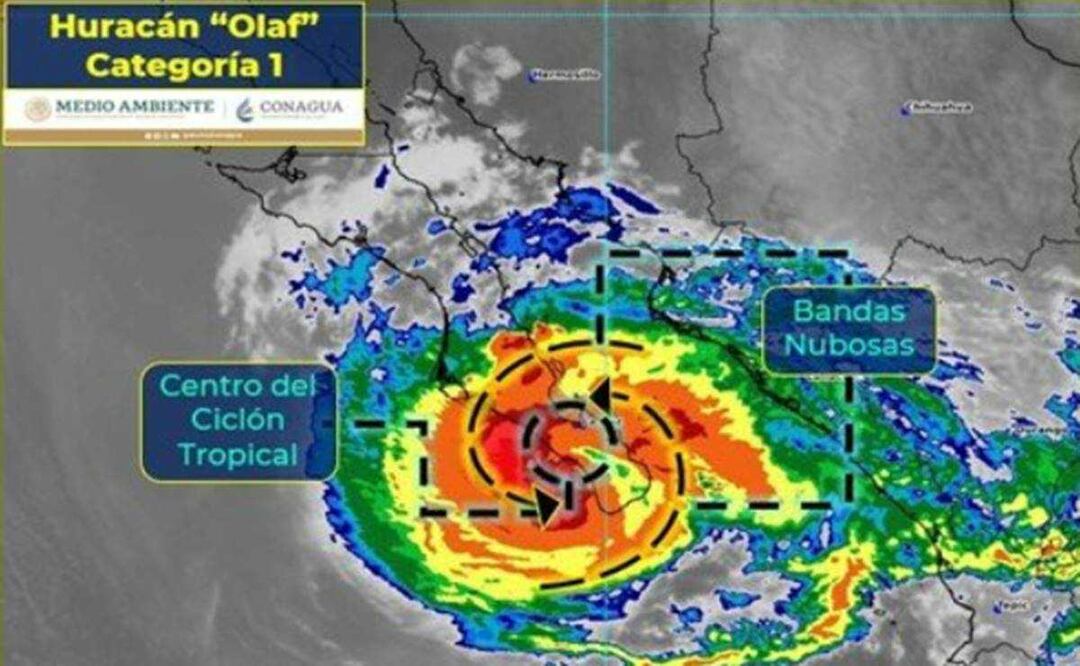 Así es la trayectoria EN VIVO de Olaf en BCS