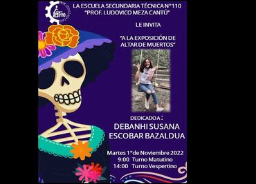 Instalarán altar de muertos en memoria de Debanhi Escobar