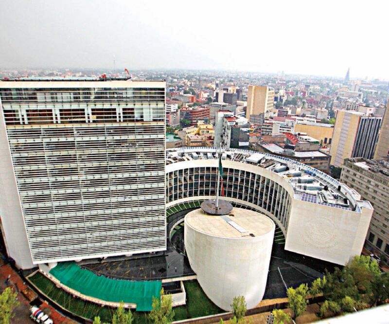 Ubicada en el Paseo de la Reforma, la nueva sede del Senado de la República fue inaugurada en abril de 2011. ARCHIVO EL UNIVERSAL