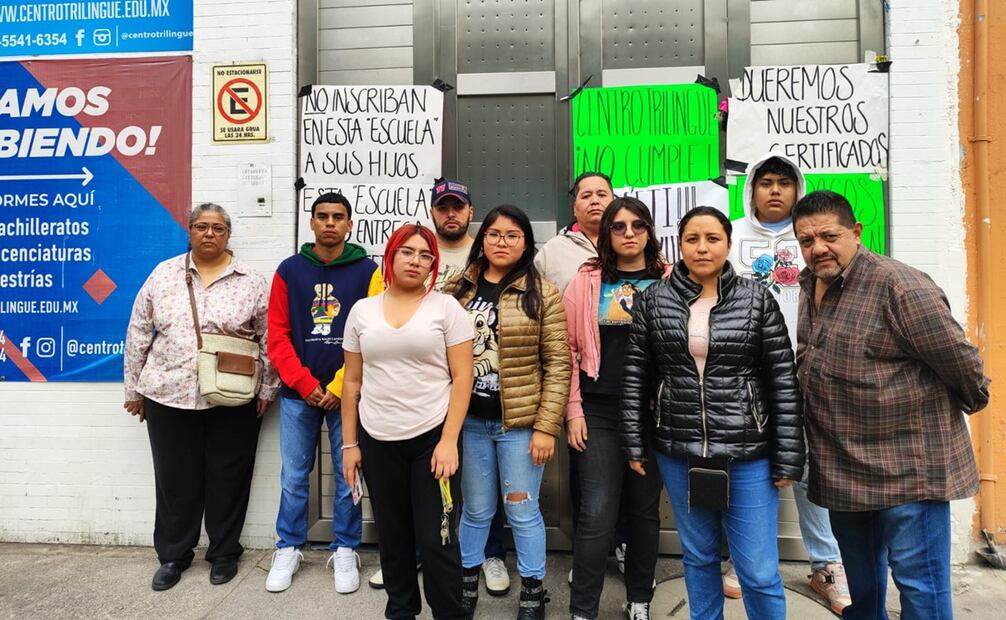 Los inconformes exigieron que se atienda su causa, pues el hombre cuenta con 12 planteles en todo el país