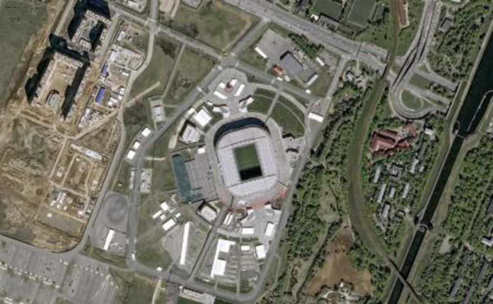 ¿Cómo se ven los estadios de Rusia 2018 desde el espacio?