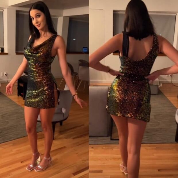 Ary, novia de Luisito Comunica, enciende Instagram con minivestido tornasol