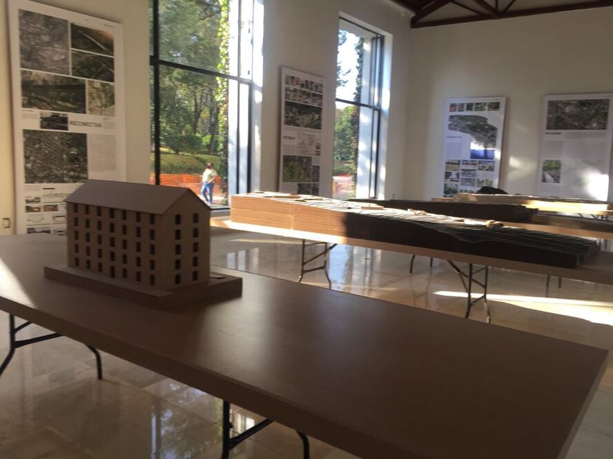 Aspectos de la exposición con avances de las obras en Chapultepec, que se presenta en el Complejo Cultural Los Pinos. Foto: Sonia Sierra/ EL UNIVERSAL