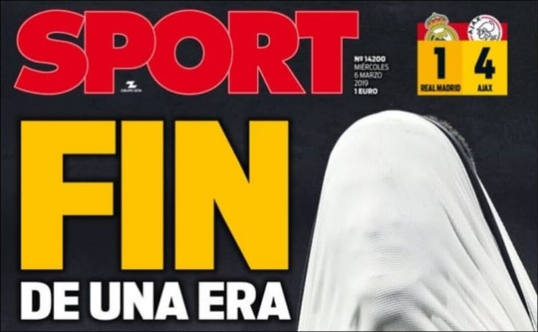 Portada del Sport. Foto: Especial