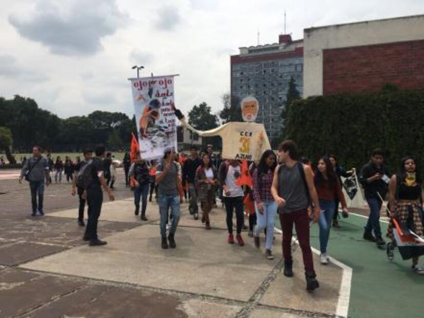 Estudiantes se alistan en CU para realizar “Marcha del Silencio”