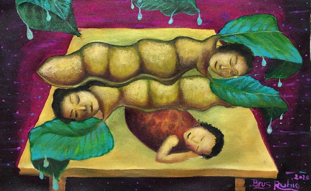 De Brus Rubio, "Dulces sueños niños frutas" (2020). Campaña “Dibujos por la Amazonía”. Vía El Comercio, GDA