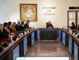 Sheinbaum se reúne con Susan Segal, presidenta de Americas Society Council of the Americas; recibe a empresarios