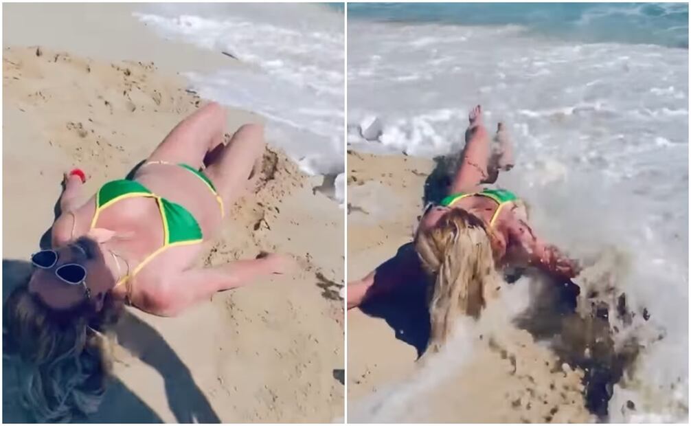 Britney Spears disfruta del sol, la arena y el mar en México.