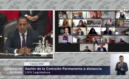 Comisión permanente guarda un minuto de silencio por víctimas de Covid-19