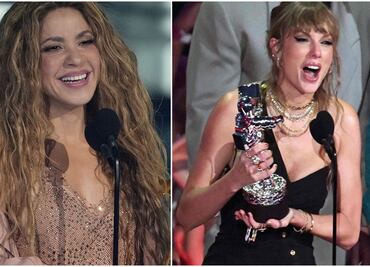 Captan a Taylor Swift bailando y coreando canciones de Shakira en los MTV Video Music Awards 2023