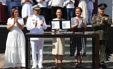 Sheinbaum advierte que no triunfan proyectos que buscan apoyo extranjero; llama a defender independencia y soberanía