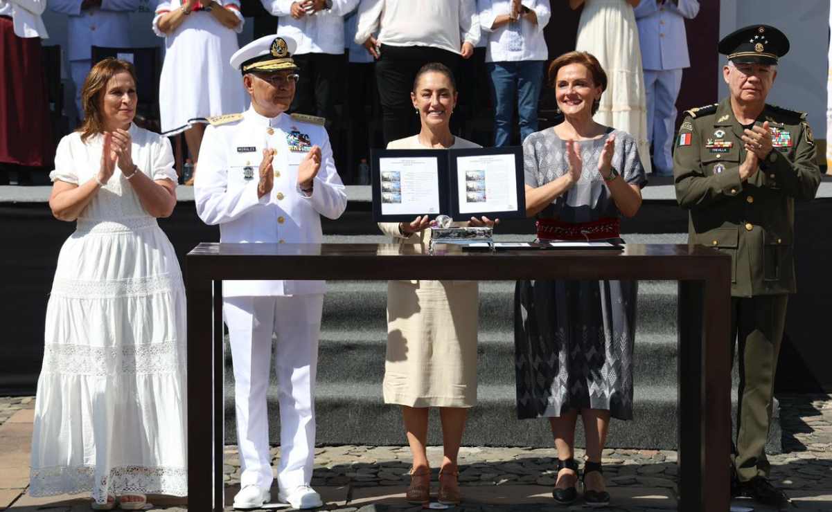 La presidenta Sheinbaum Pardo llama a defender independencia y soberanía. Foto: Especial.