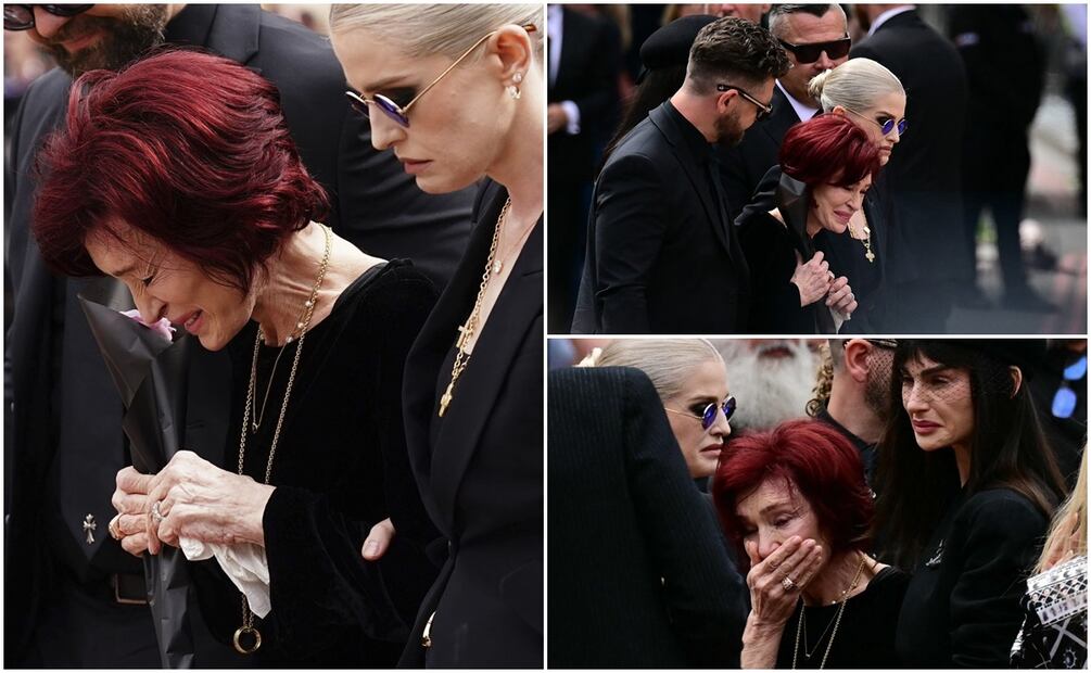 Sharon Osbourne, devastada tras la muerte de su esposo Ozzy Osbourne. Foto: Jacob King/PA via AP/AFP.