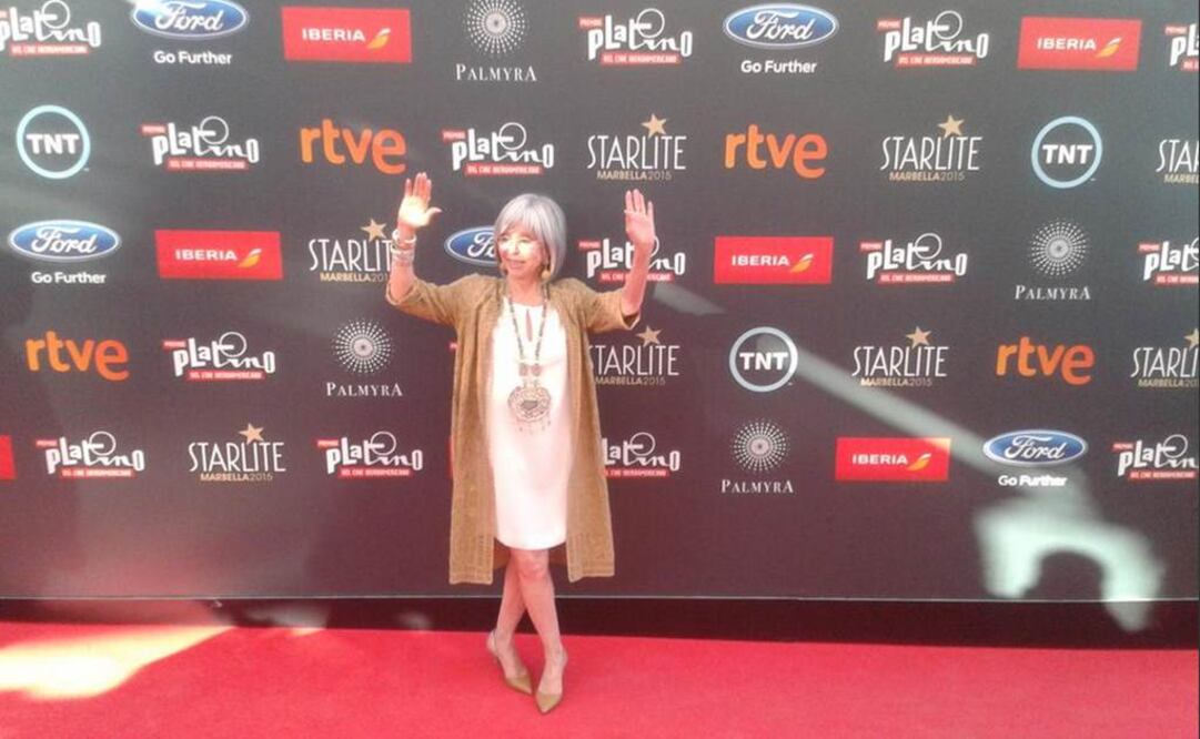 La actriz, de 83 años, mantiene una activa agenda profesional pues sigue trabajando en cine y en breve estrenará un disco. FOTO:Tomada de Twitter Premios Platino