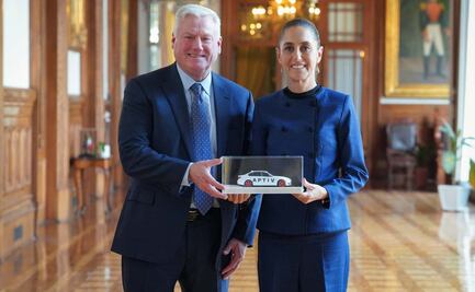 Sheinbaum recibe en Palacio Nacional a director de de Aptiv; empresa, de las mayores exportadoras de México, destaca