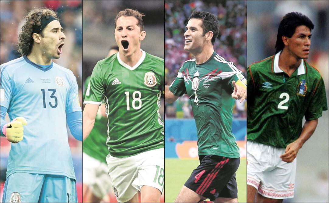 Ochoa, Guardado, Márquez y Suárez. Foto: Especial