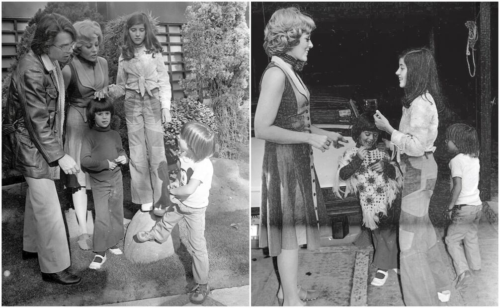 Silvia Pinal y su vida familiar en diciembre en 1974. Aparece con sus hijos: la fallecida Viridiana Alatriste, y los entonces pequeños Alejandra Guzmán y Luis Enrique. Foto: Jorge Soto/Archivo EL UNIVERSAL.