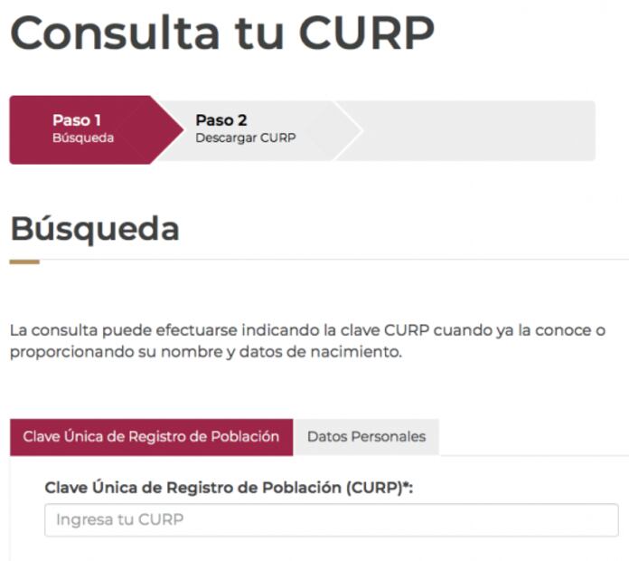 Paso a paso así puedes obtener gratis tu CURP en línea