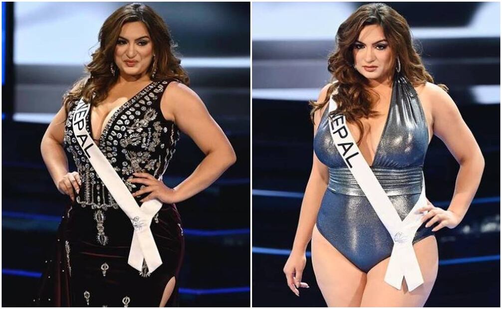 Jane Garrett desfila en Miss Universo con vestido de gala y traje de baño. Fotos: Instagram.