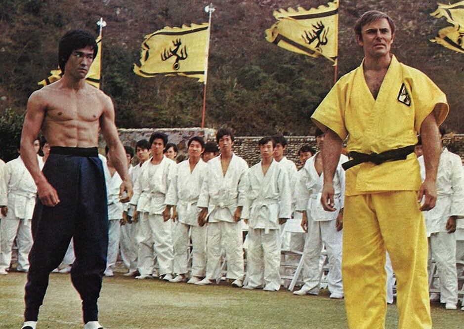 Bruce Lee y John Saxon fueron buenos amigos. Foto: Captura